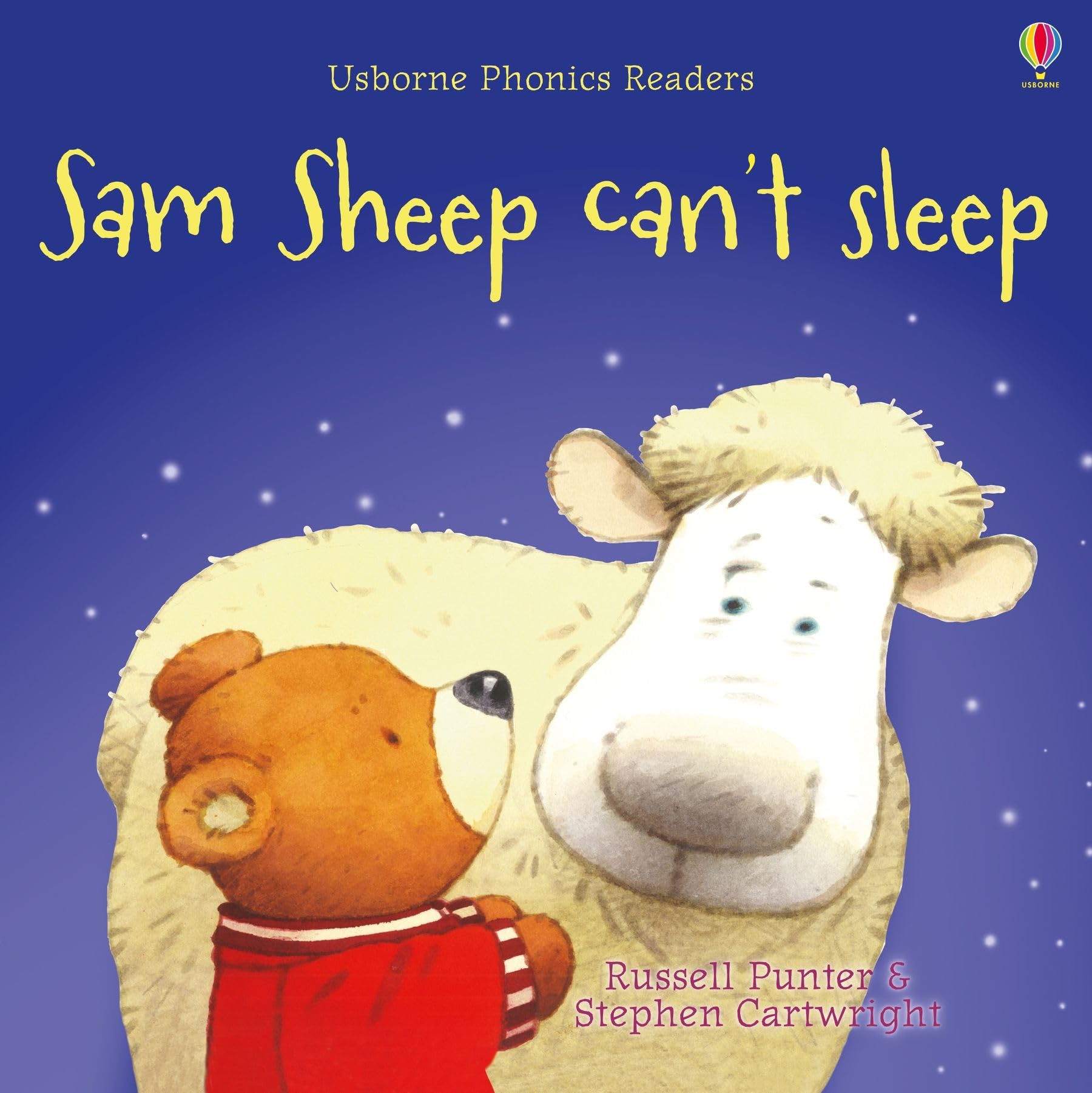 Sam Sheep Can’t Sleep book cover.