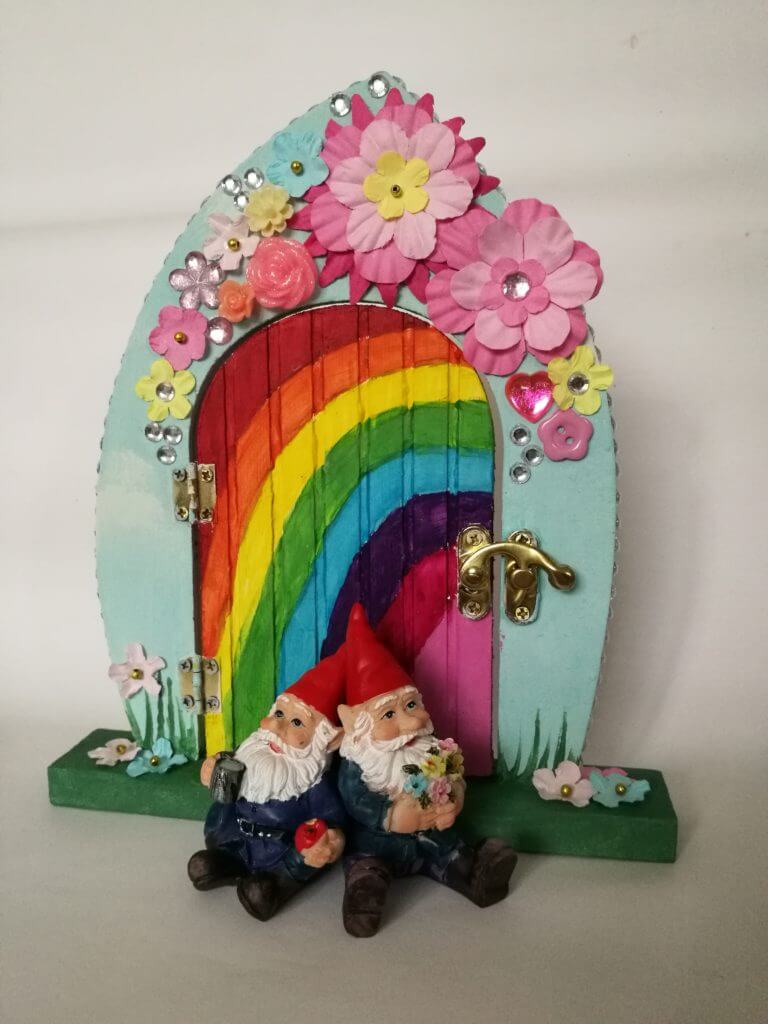 floral fairy door