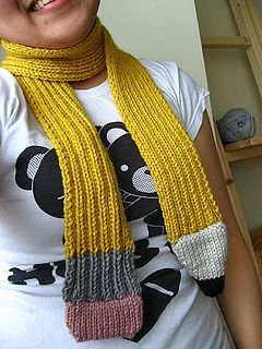 Thank You Teacher Gifts - Knitted Pencil Scarf