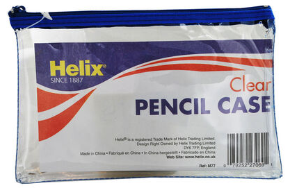 Helix Clear Pencil Case