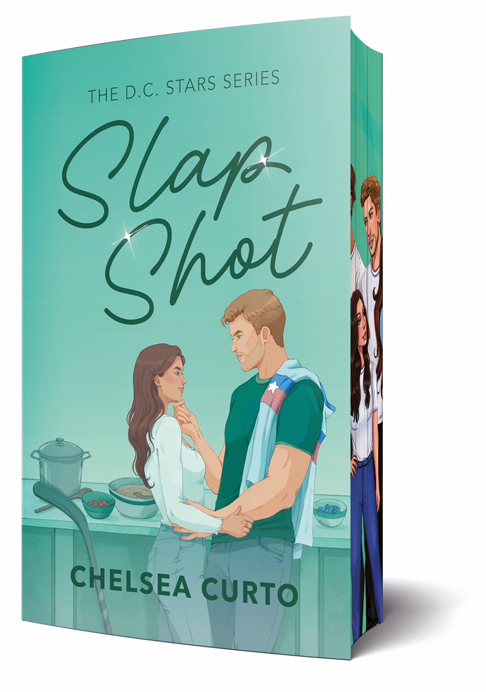 Slap Shot by Chelsea Curto. Book cover of Slap Shot by Chelsea Curto.