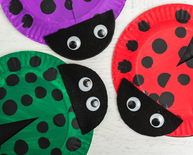 Paper Plate Ladybirds - Summer Crafts