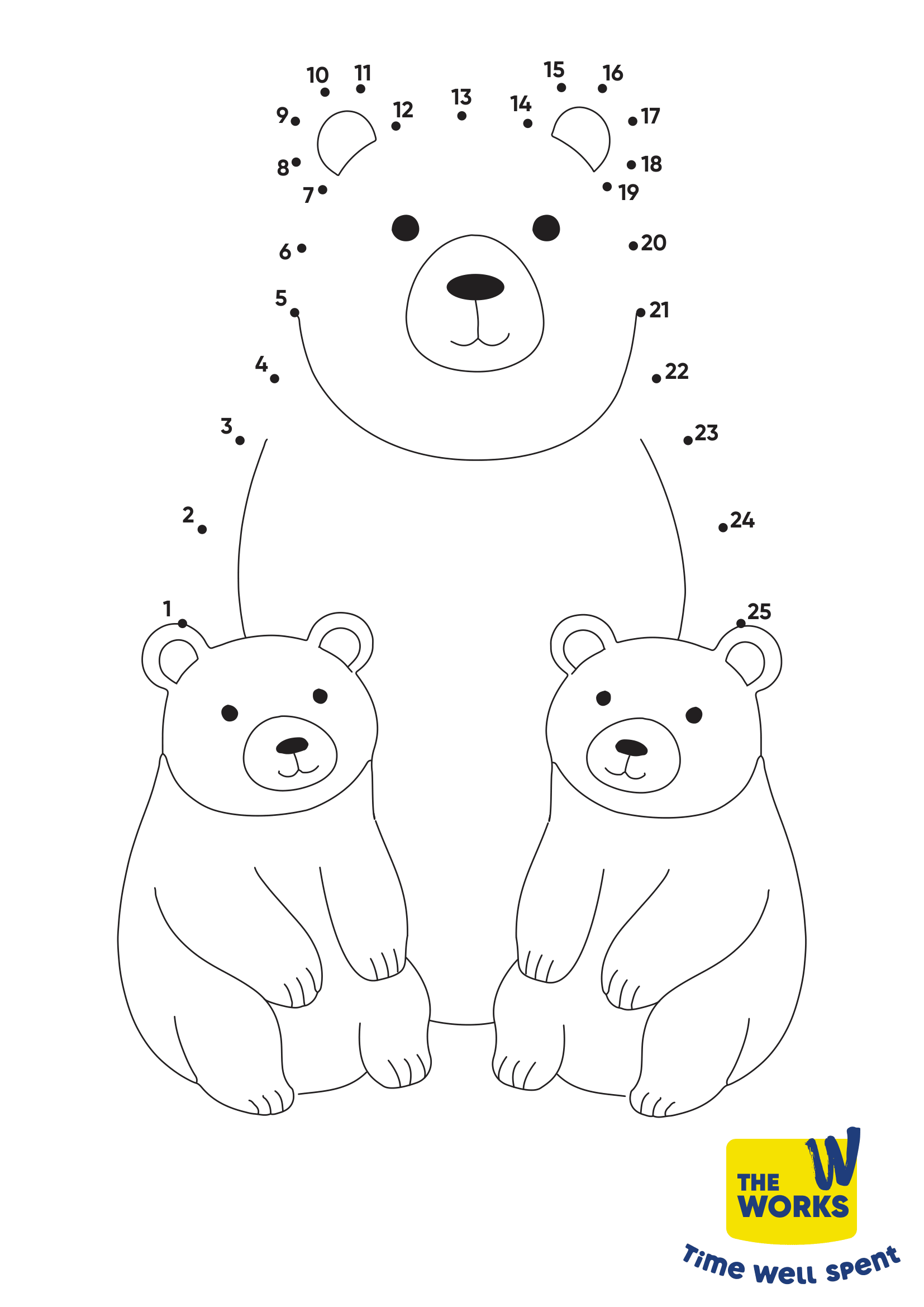 Mama Bear Mothers Day Dot To Dot Mama Bear Mothers Day Dot To Dot