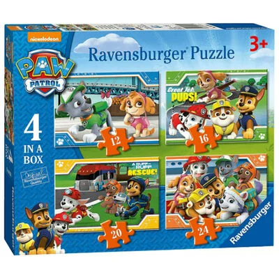 Paw Patrol 4 in a Box Jigsaw Puzzles