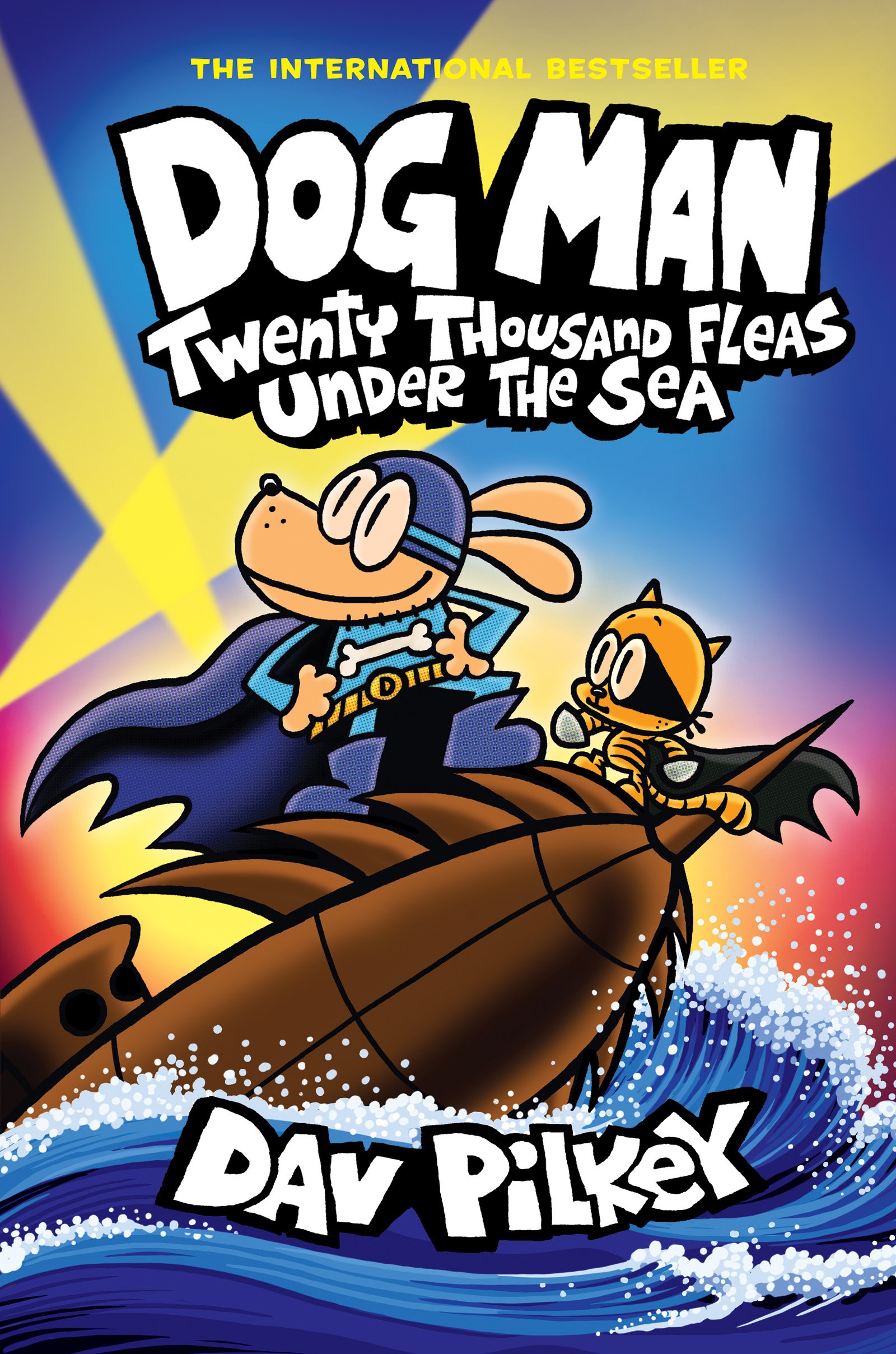 Graphic Novels & Comics: Dog Man: Twenty Thousand Fleas Under the Sea by Dav Pilkey Cover of Dog Man: Twenty Thousand Fleas Under the Sea by Dav Pilkey.
