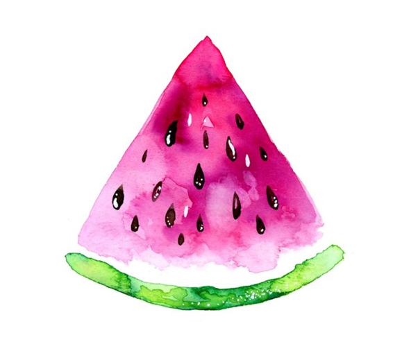 Watermelon Watercolour