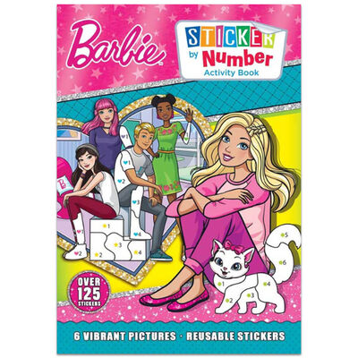 Barbie Sticker By Number Activity Book