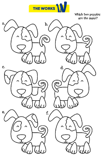 Match The Puppies Activity Sheets