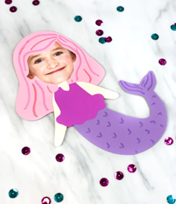 Mermaid Photo Craft - Summer Crafts