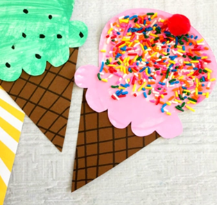 Paper Plate Ice Cream - Summer Craft