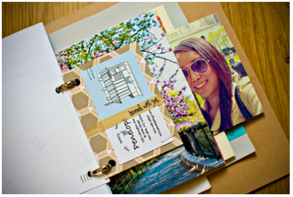 Ringbinder Scrapbook Layout