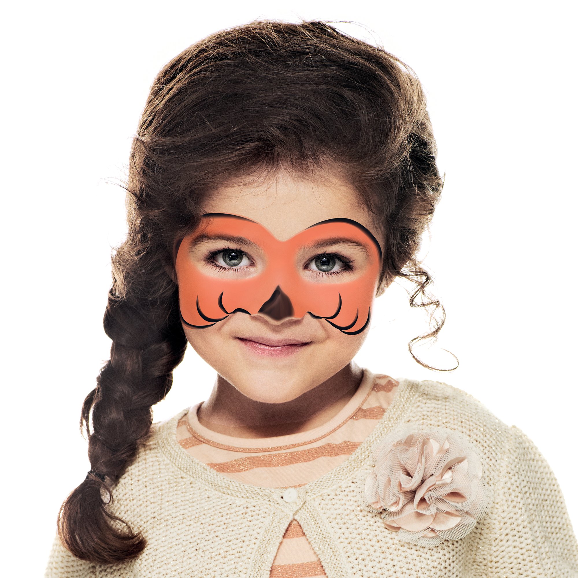 Halloween Pumpkin Face Paint Idea