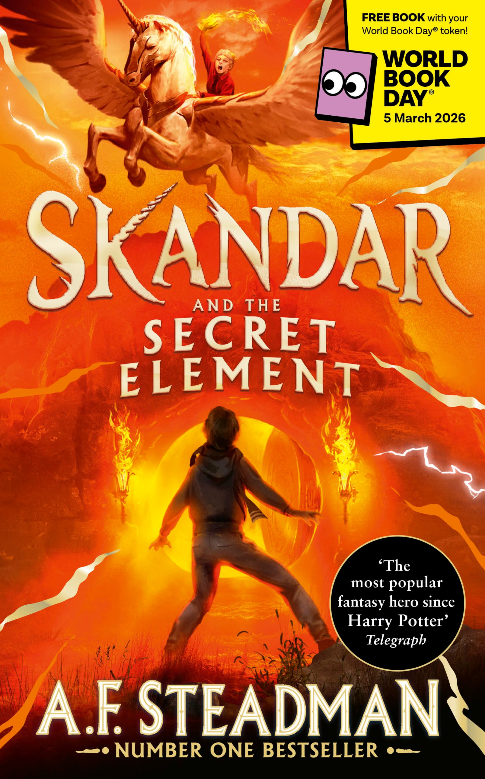 Skandar and the Secret Element book cover for World Book Day 2026