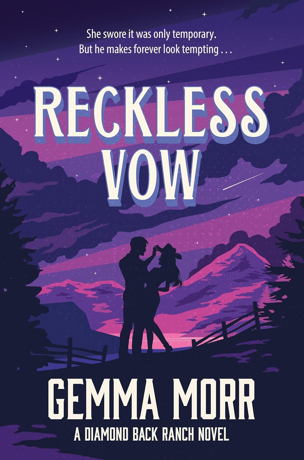 Book cover of Reckless Vow by Gemma Morr.