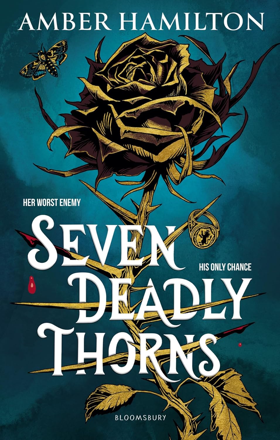 Seven Deadly Thorns by Amber Hamilton. Book cover of Seven Deadly Thorns by Amber Hamilton.