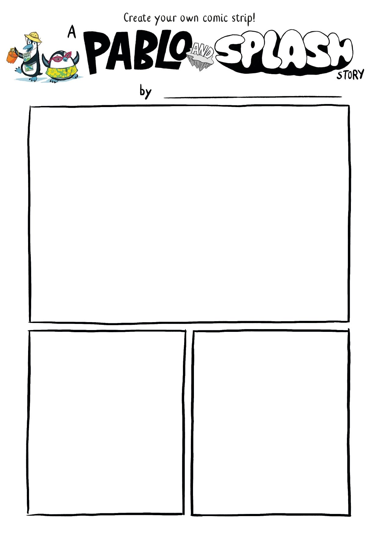 Pablo and Splash Create Your Own Comic Strip!