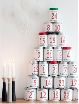 Upcycled Coffee Tin Tree Advent Calendar