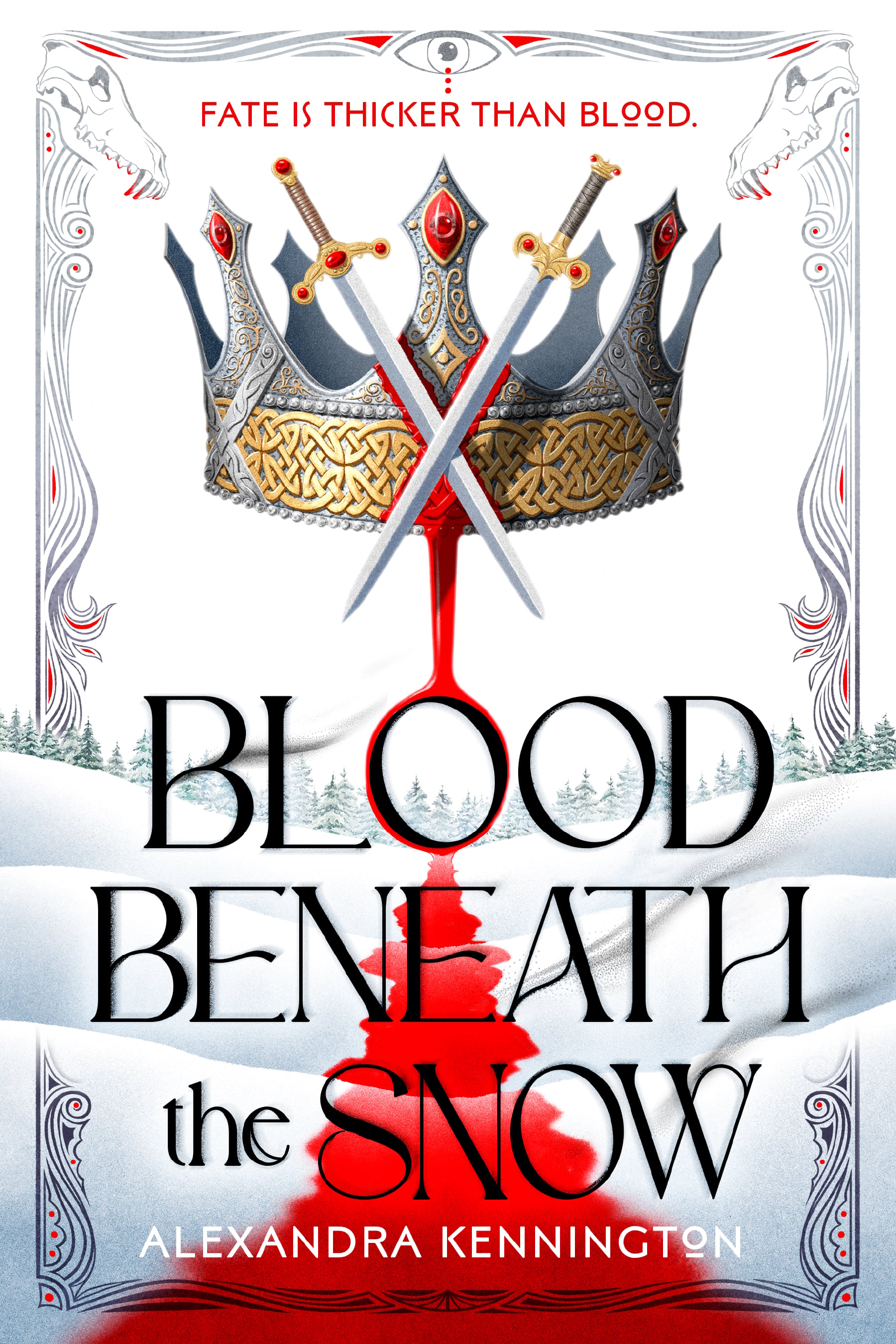 Book cover of Blood Beneath the Snow, by Alexandra Kennington.
