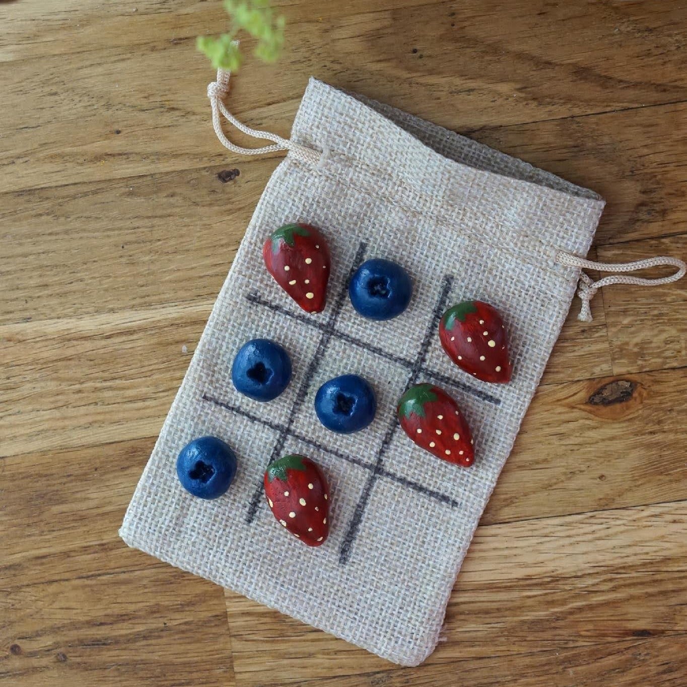 Air Dry Clay Berry Tic Tac Toe