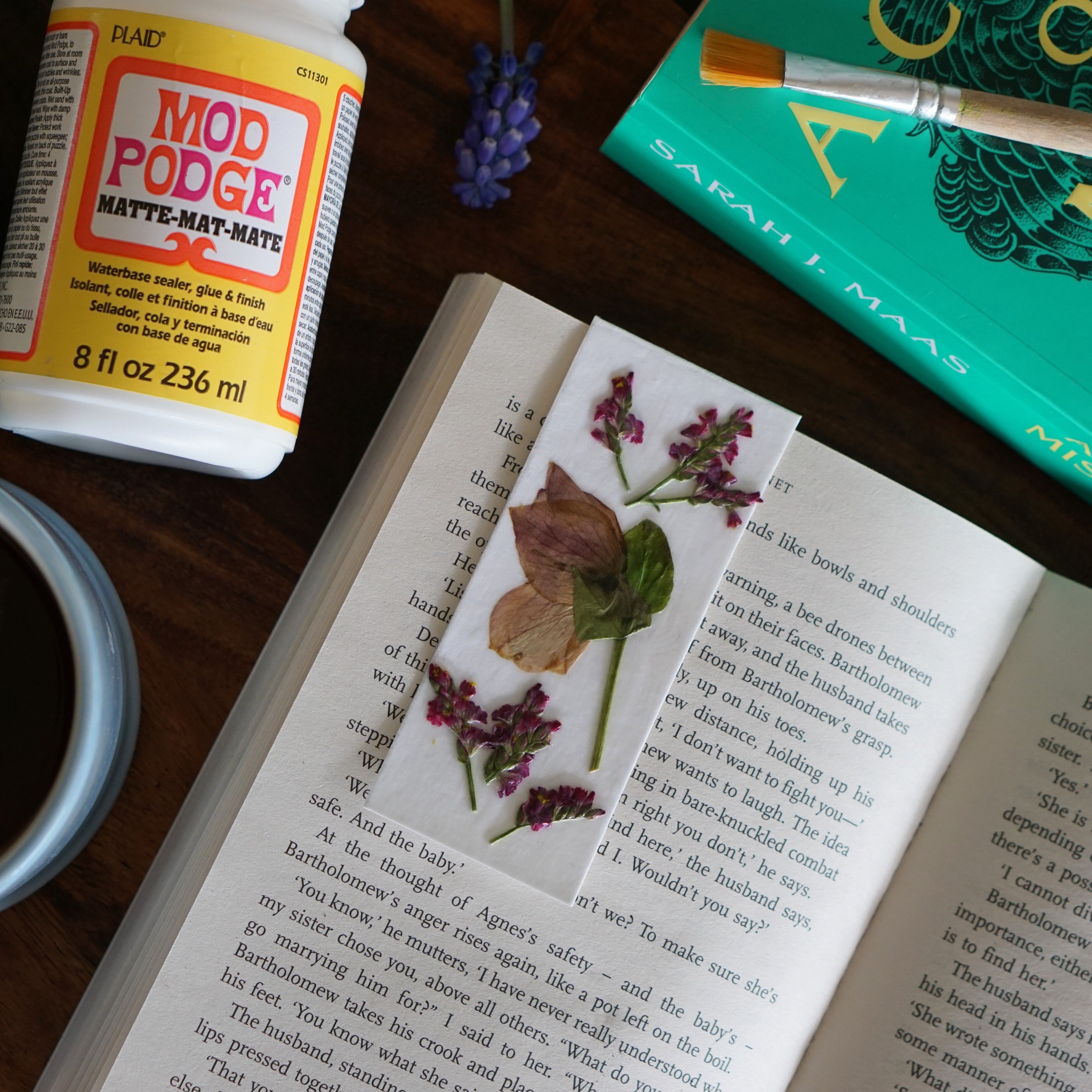 Make a Pressed Flower Bookmark