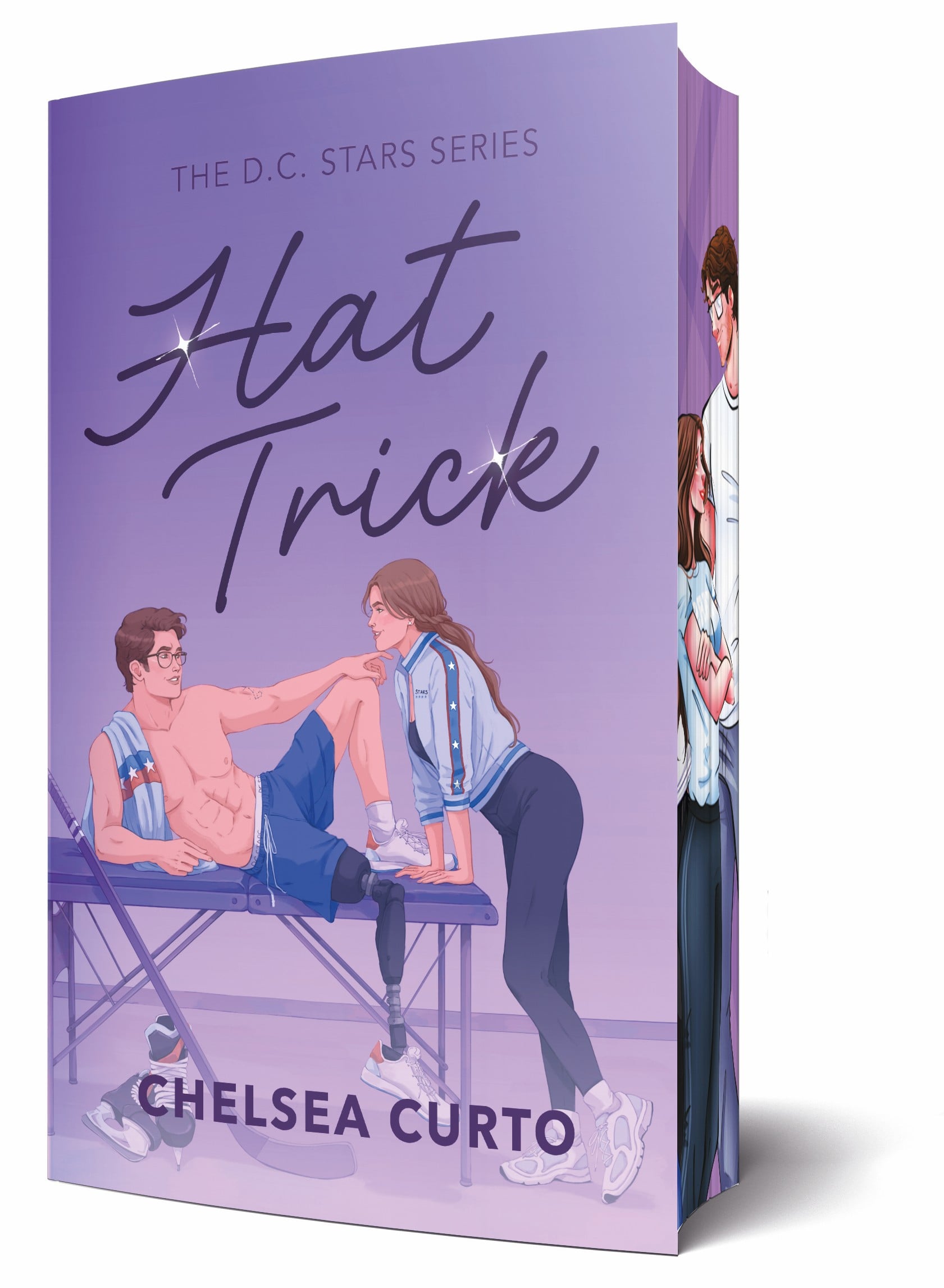 Hat Trick by Chelsea Curto. Book cover of Hat Trick by Chelsea Curto.