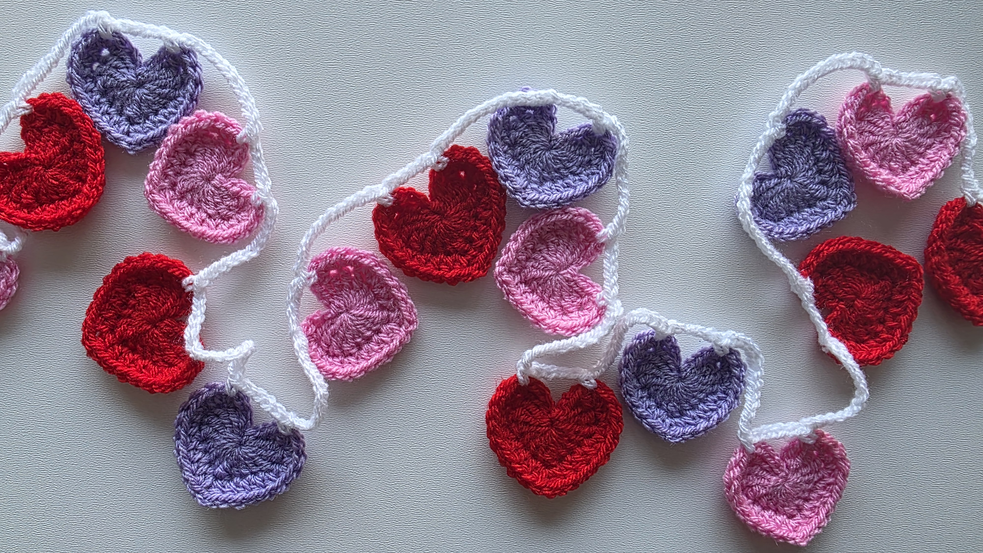 Crochet Heart Bunting - Free Pattern