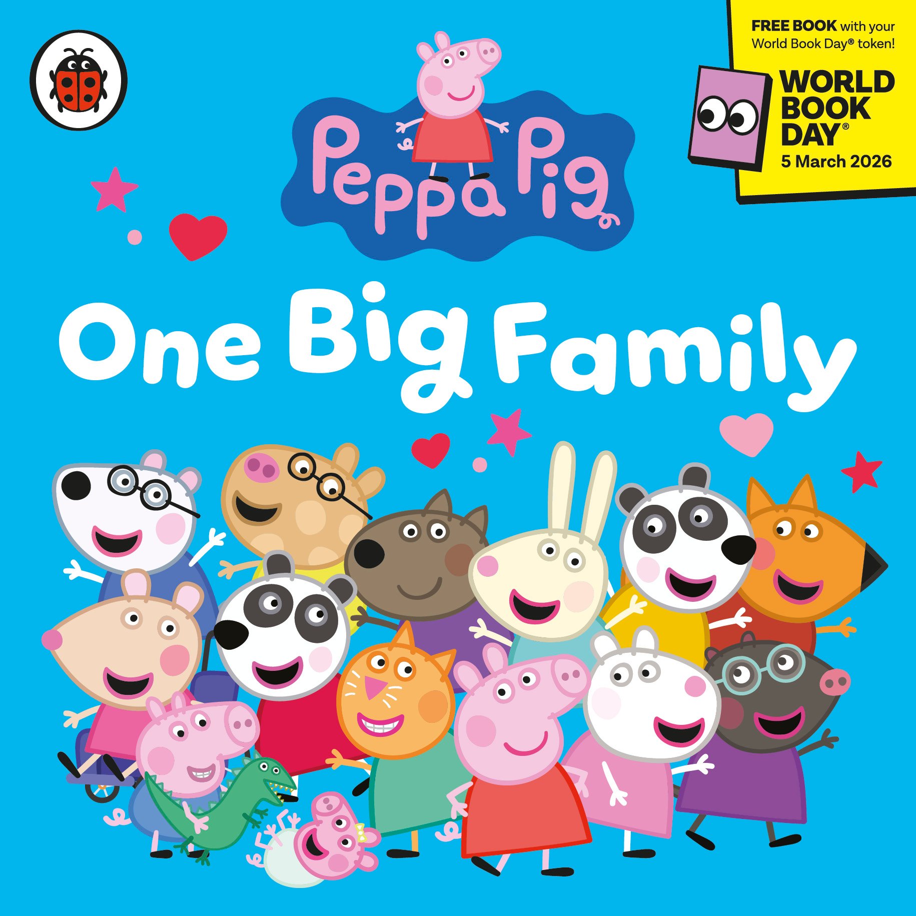 Peppa Pig: One Big Family book cover for World Book Day 2026