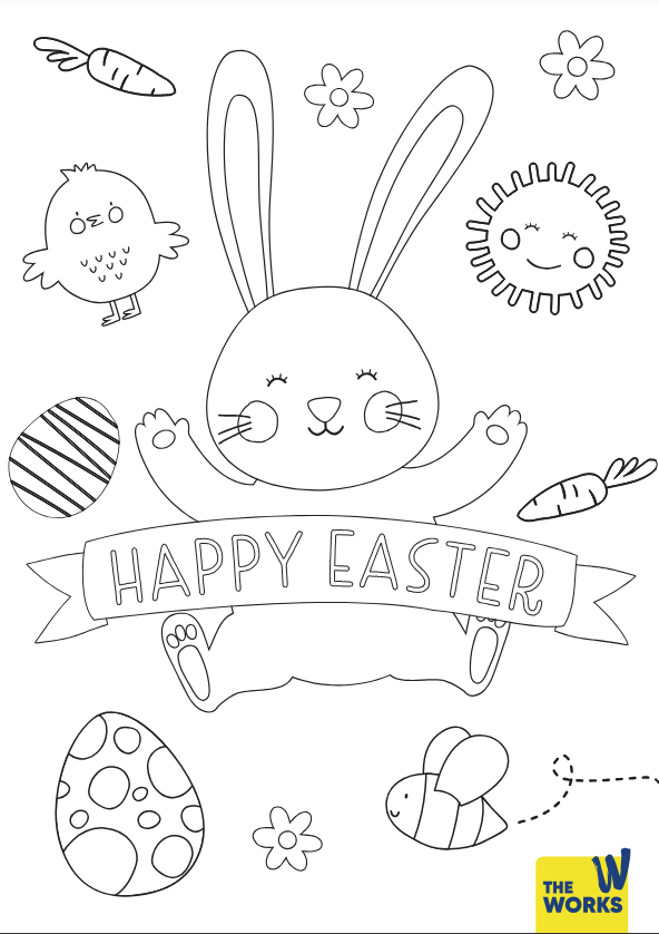 Happy Easter Colouring Sheet
