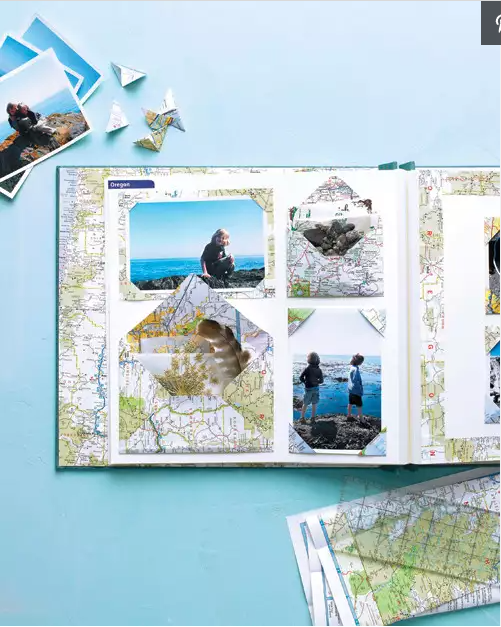 Map Scrapbook Layout