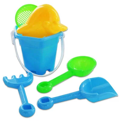 Playworks 6 Piece Mini Bucket & Spade Set