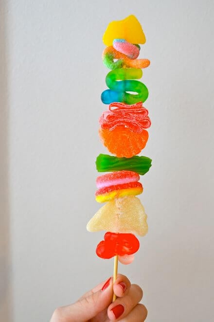 candy skewers party bags
