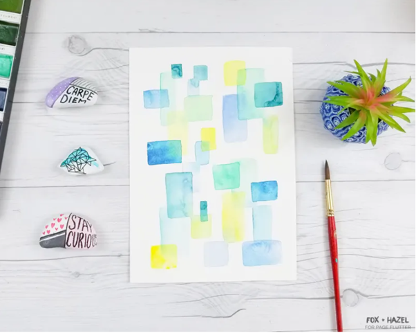 Simple Abstract Art Watercolour