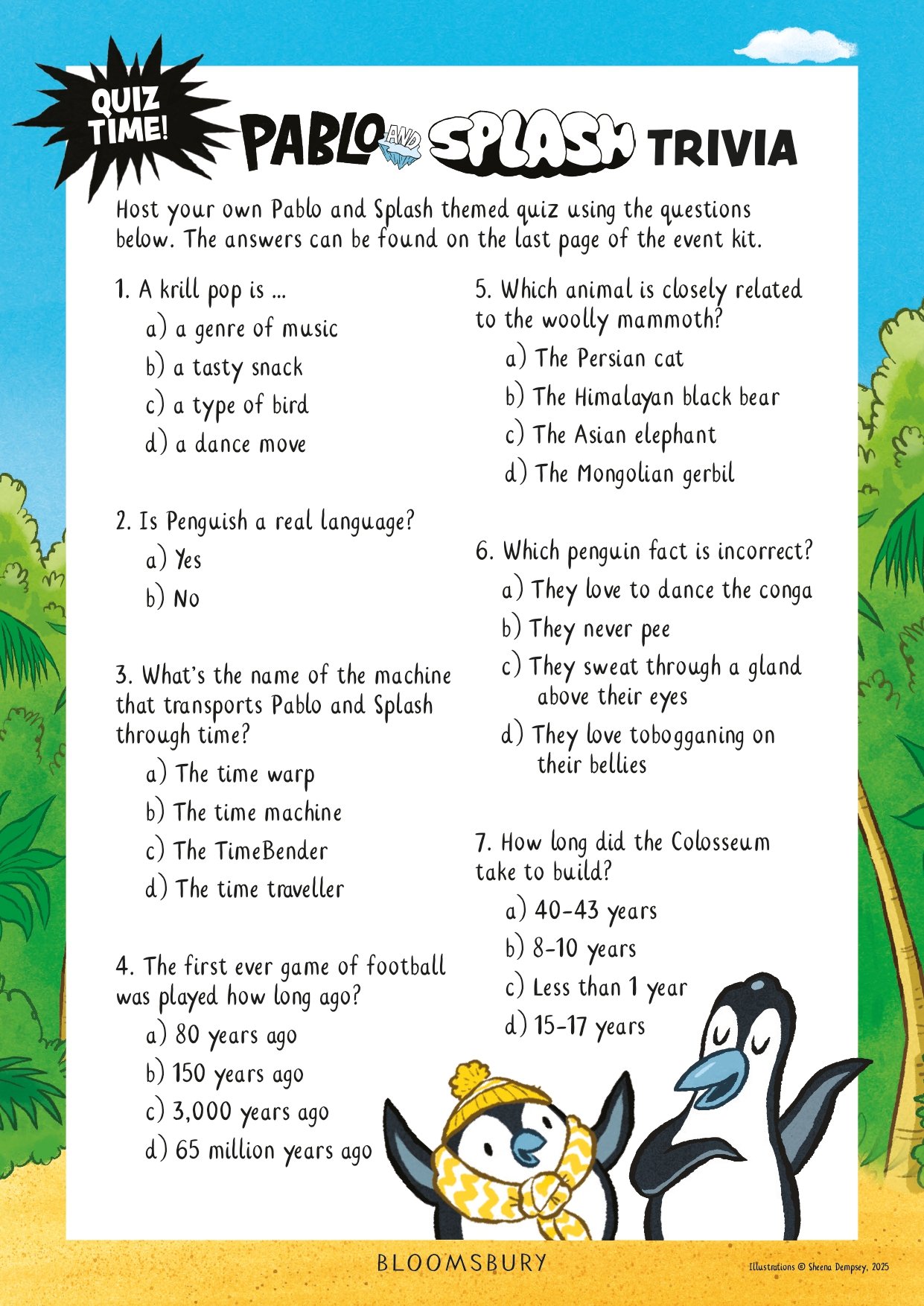 Pablo or Splash Trivia Quiz