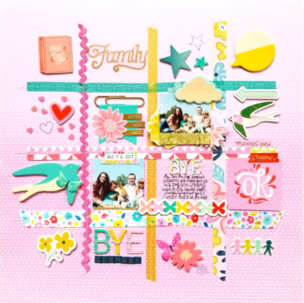 Grid Scrapbook Layout