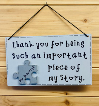 Thank You Teacher Gifts - Hanging Sign