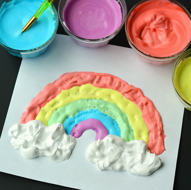 Textured Fluffy Paint - Summer Crafts Textured Fluffy Paint - Summer Crafts