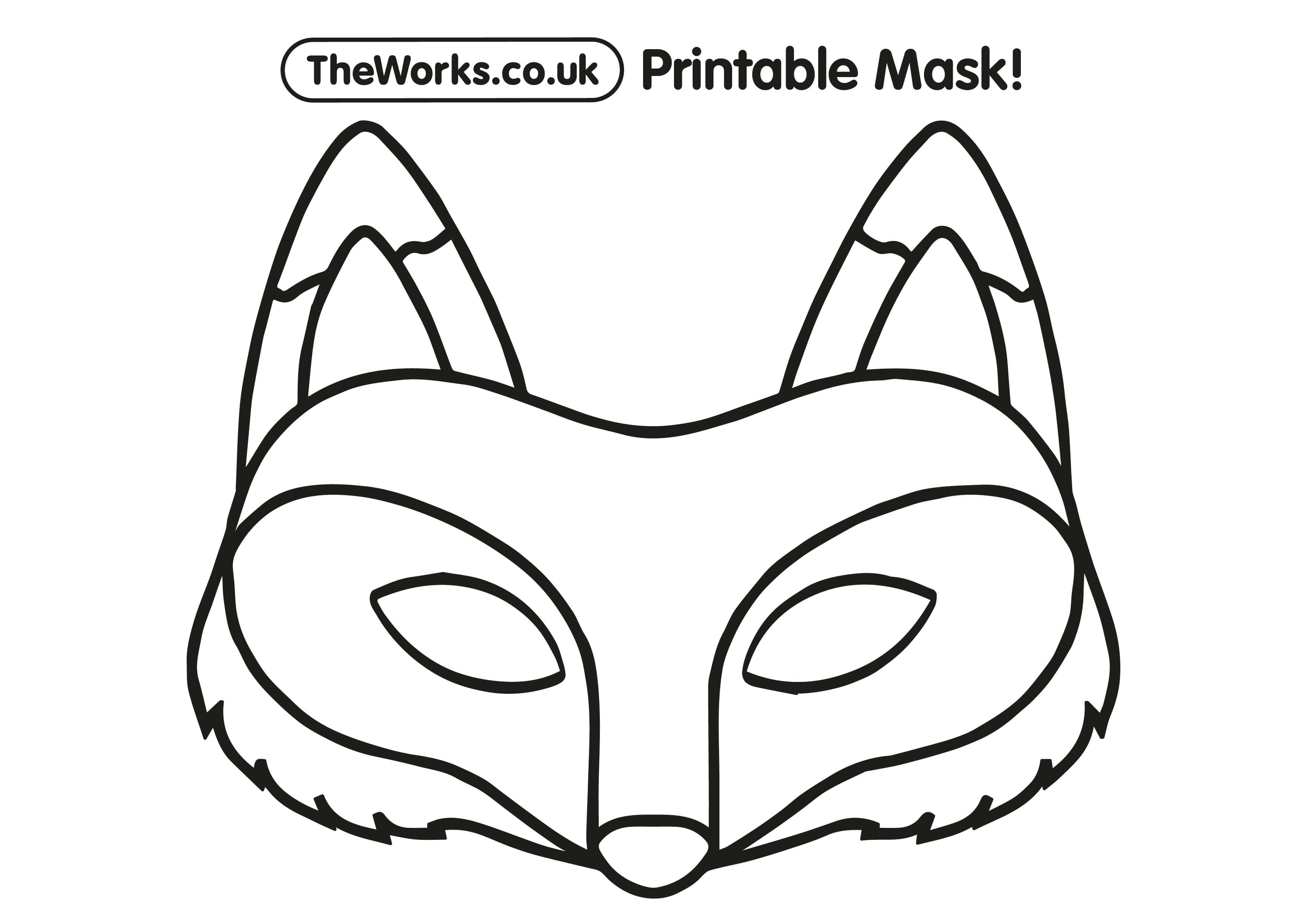 Print At Home Animal Masks   The Works