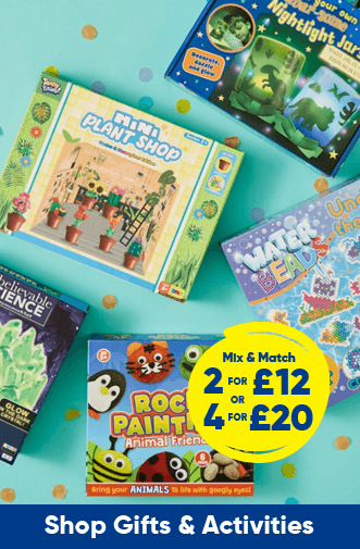 2 for &pound;12 or 4 for &pound;20 Gifts & Activities