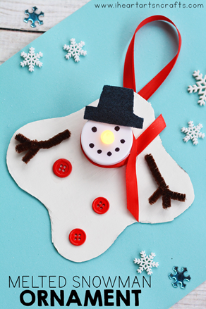 Melted Snowman Card / Ornament