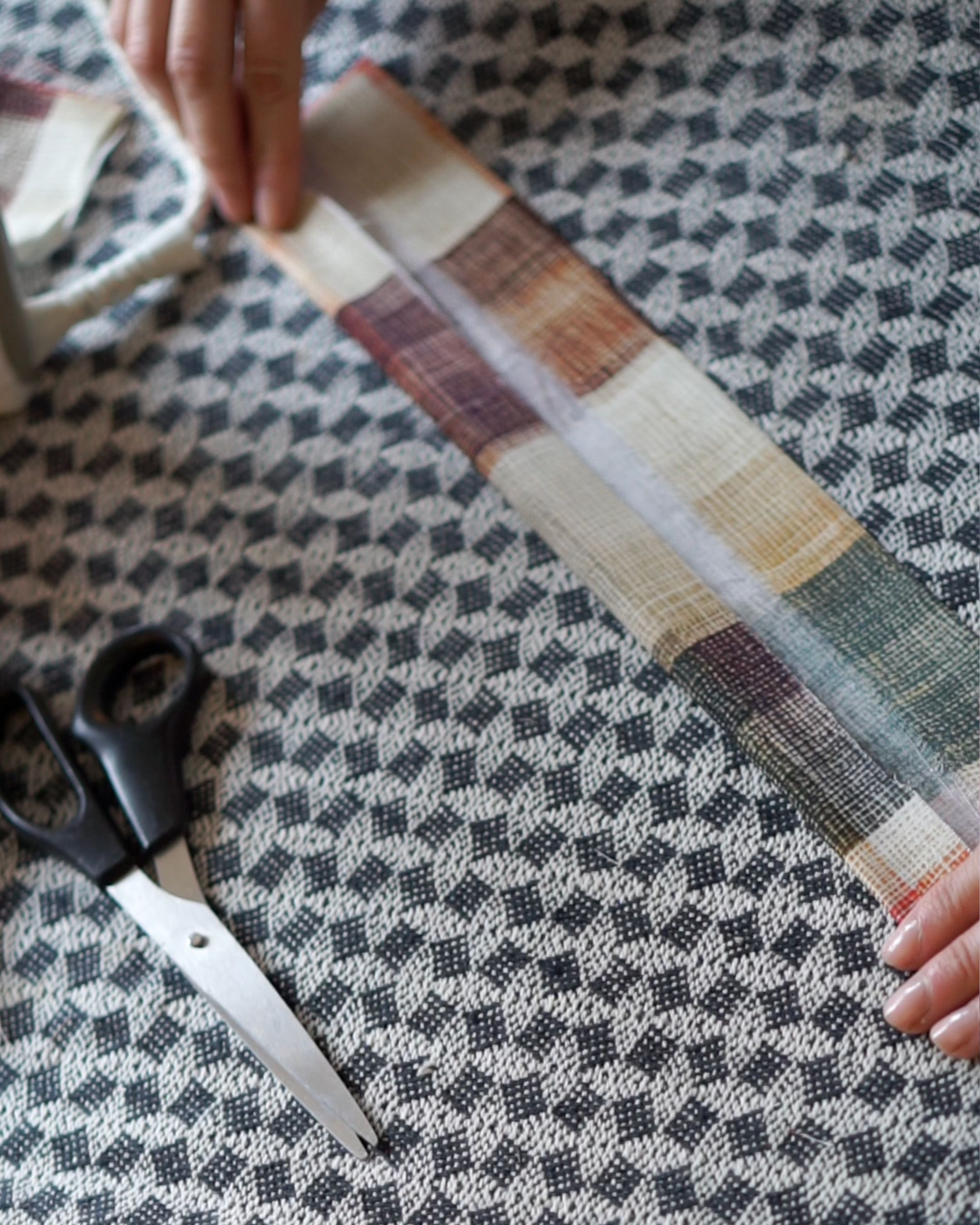 Press the raw edges under. 