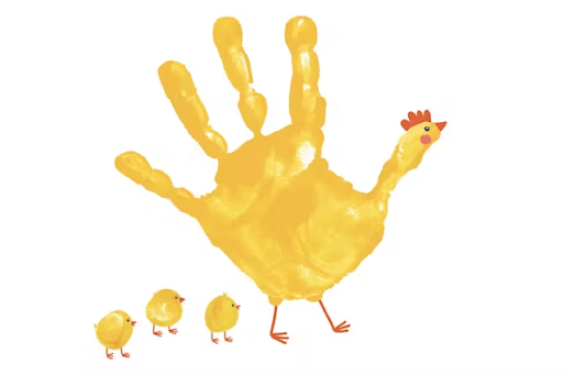 Handprint Chicken Card