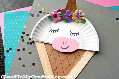 Lolly Stick Unicorn Ice Cream - Summer Crafts