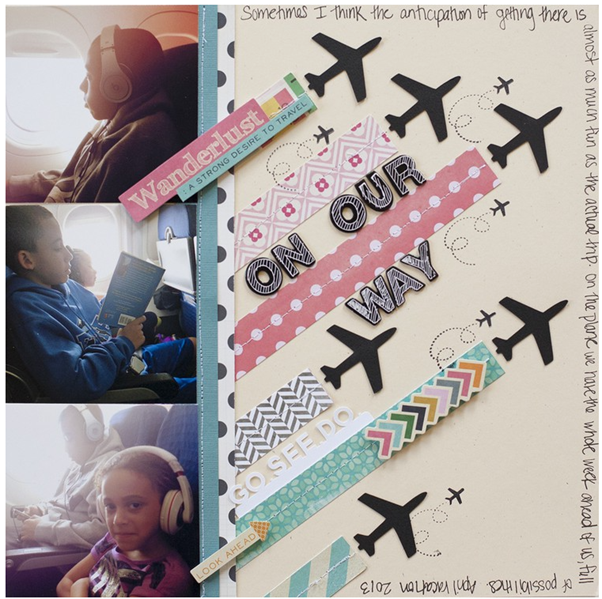 Travel Scrapbook Layout