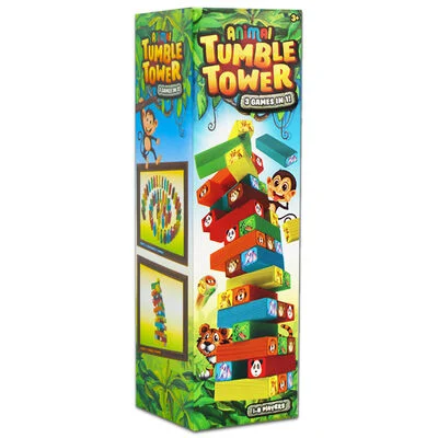 Animal Tumble Tower Game