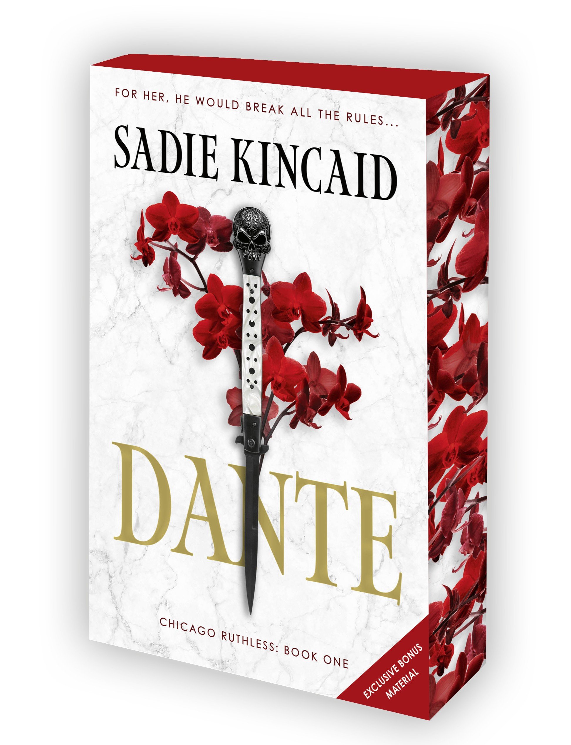 Dante by Sadie Kincaid. Book cover of Dante (The Works Exclusive Edition with sprayed edge) by Sadie Kincaid.
