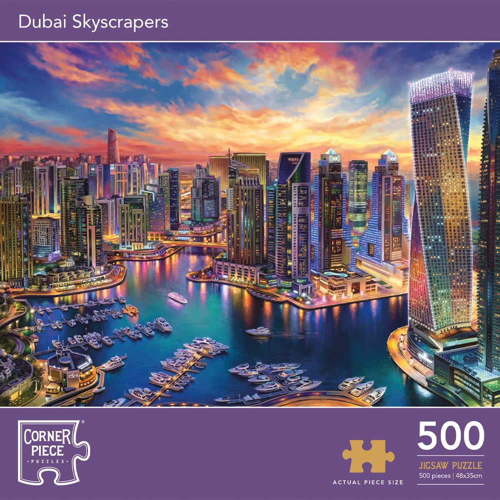 Image of Dubai Skyscrapers 500 Piece Jigsaw Puzzle