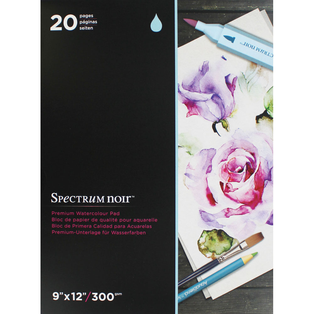 Spectrum Noir 9X12 Inch Premium Watercolour Paper Pad