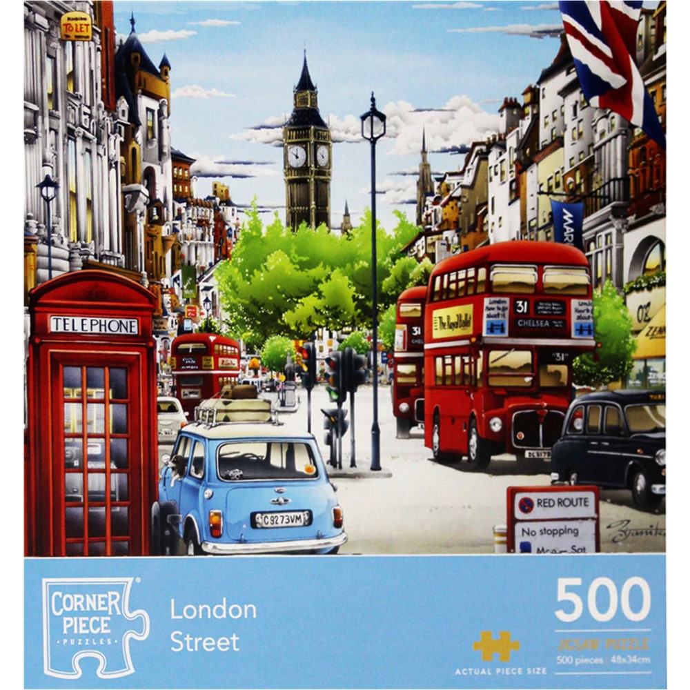 Image of London Street 500 Piece Jigsaw Puzzle