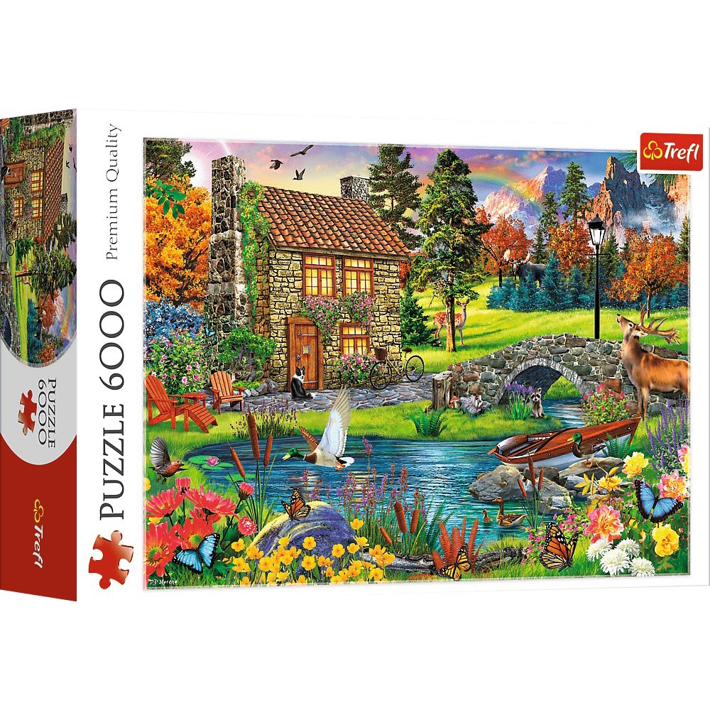 Image of Cottage In The Mountains 6000 Piece Jigsaw Puzzle