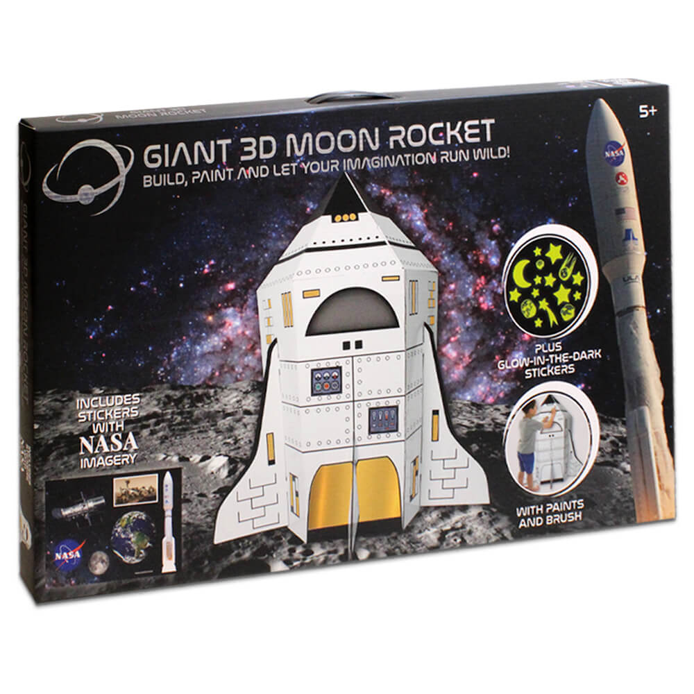 Giant 3D Moon Rocket